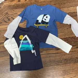 Lot of 2 Tea Collection long sleeve shirts sz 5